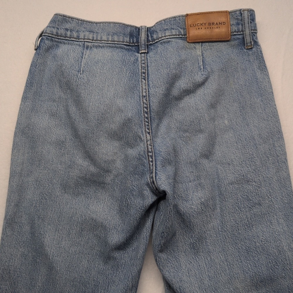Lucky Brand Womens Size 2/26 Wide Leg‎ Crop High Rise Jeans Blue - Picture 8 of 10
